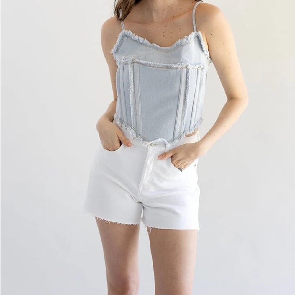 Altar'd State Elegan denim corset size L